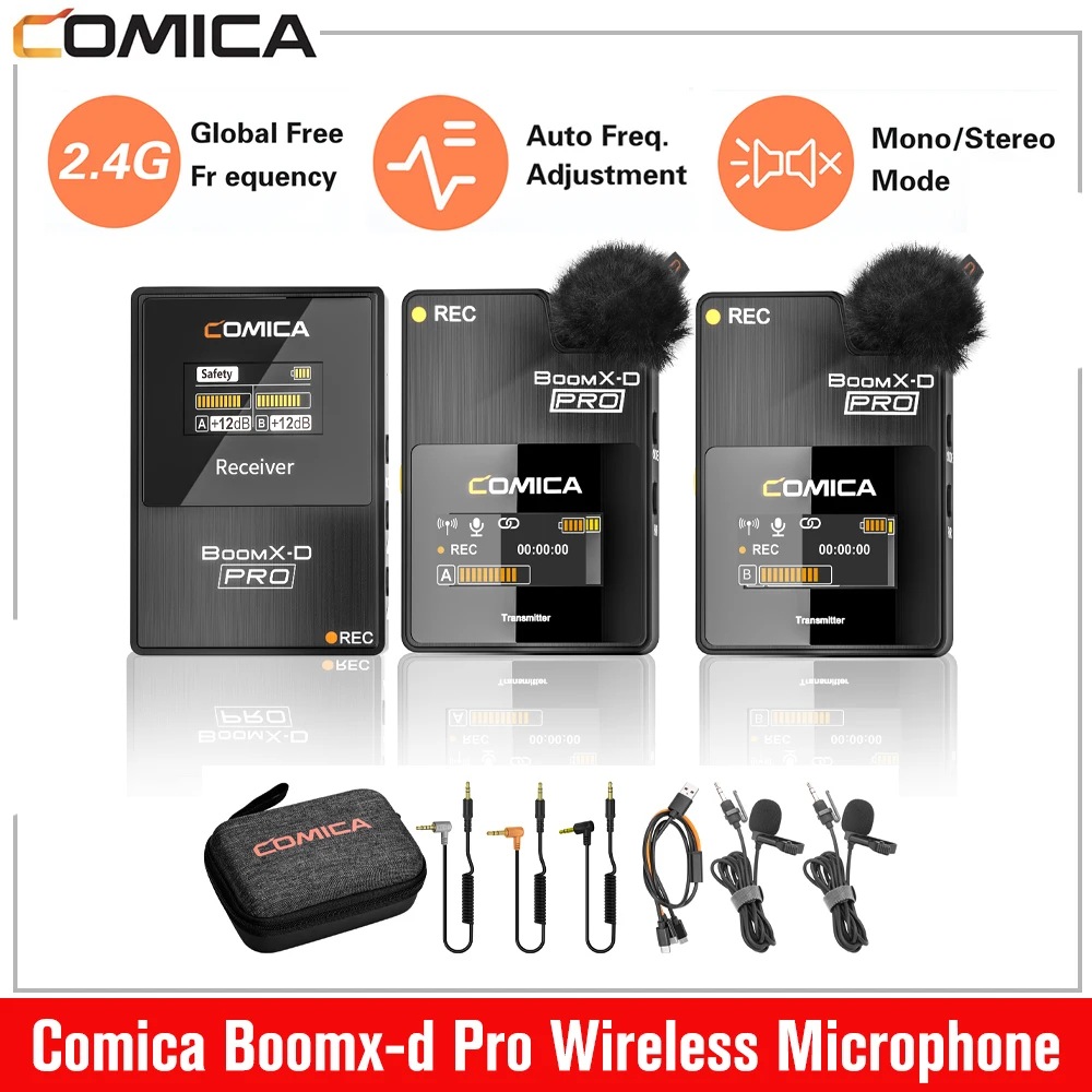 ΠΠ΅ΡΠΏΡΠΎΠ²ΠΎΠ΄Π½ΠΎΠΉ ΠΌΠΈΠΊΡΠΎΡΠΎΠ½ Comica BoomX-D Pro, 2,4 ΠΠΡ, Π΄Π»Ρ ΠΊΠ°ΠΌΠ΅Ρ Canon, Nikon, Sony, Fujifilm, ΡΠΌΠ°ΡΡΡΠΎΠ½ΠΎΠ², ΠΠ, Π°ΡΠ΄ΠΈΠΎ ΠΠ΅ΡΠΏΡΠΎΠ²ΠΎΠ΄Π½ΠΎΠΉ ΠΌΠΈΠΊΡΠΎΡΠΎΠ½ Comica BoomX-D Pro, 2,4 ΠΠΡ, Π΄Π»Ρ ΠΊΠ°ΠΌΠ΅Ρ Canon, Nikon, Sony, Fujifilm, ΡΠΌΠ°ΡΡΡΠΎΠ½ΠΎΠ², ΠΠ, Π°ΡΠ΄ΠΈΠΎ