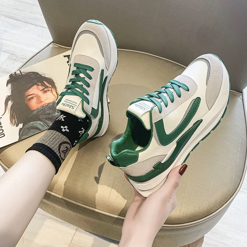 

Chunky Platform Women Sneakers Casual Spring Autumn Sport Dad Shoes Fashion Thick Sole Woman Vulcanize Shoes Tenis Feminino