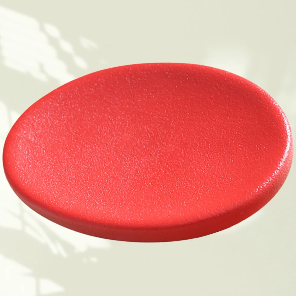

1Pc Ceramic Soap Box Creative Soap Dish Artistic Soap Holder Bathroom Supply for Home Dorm Hotel Gift(Red)