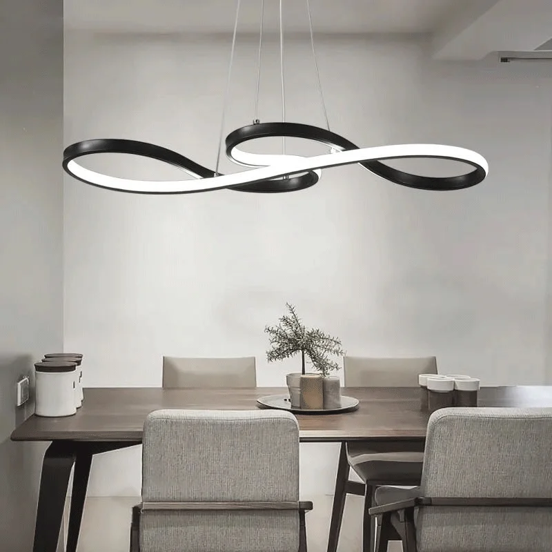 

Современная Минималистичная светодиодная люстра, потолочный скандинавский светильник для гостиной, столовой, кабинета, белая Подвесная лампа woonkamer, напольные лампы