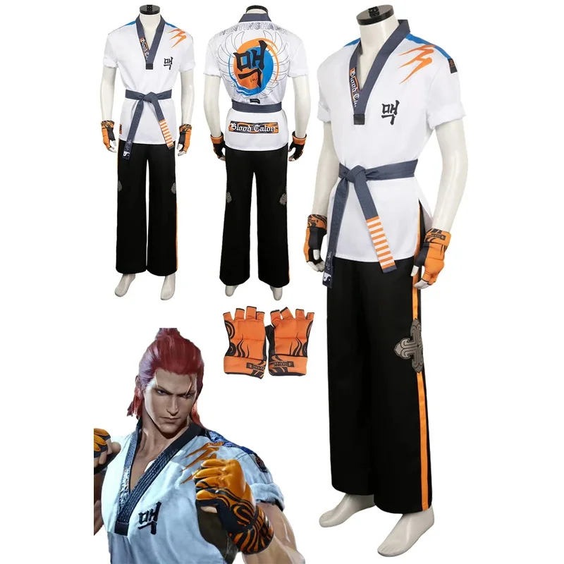 Hwoarang Косплей фантазия Аниме игра tekken8 костюм Маскировка взрослые мужчины Фэнтези