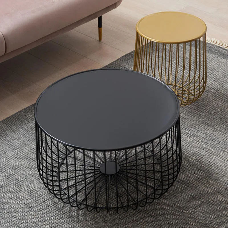 Обеденный центр журнальные столы круглый золотой дизайнерский скандинавский