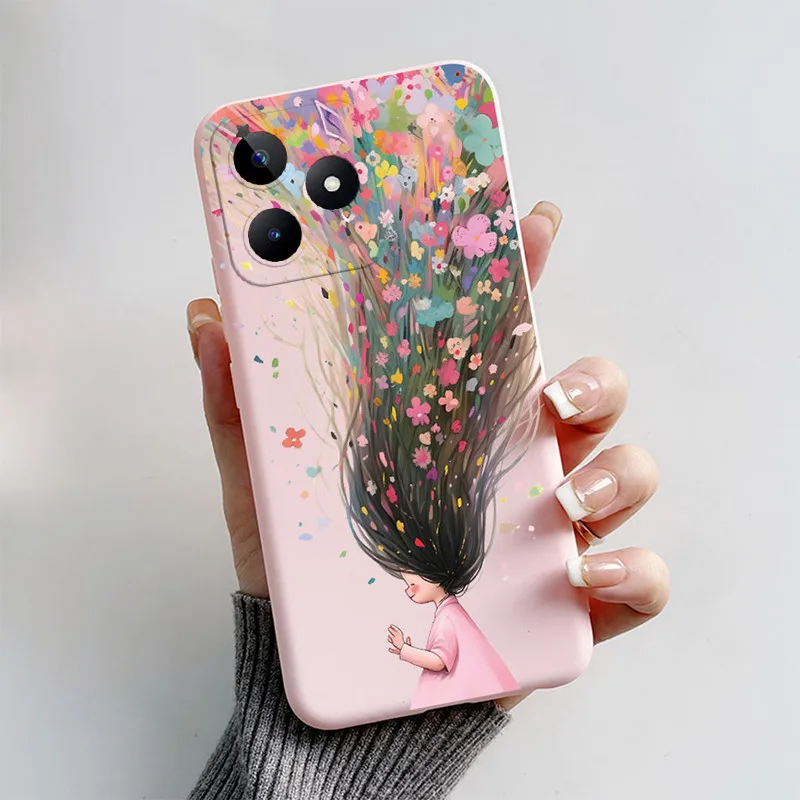 Чехол для Realme Note 50 мягкий силиконовый чехол из ТПУ чехлы телефонов 6 74 дюйма