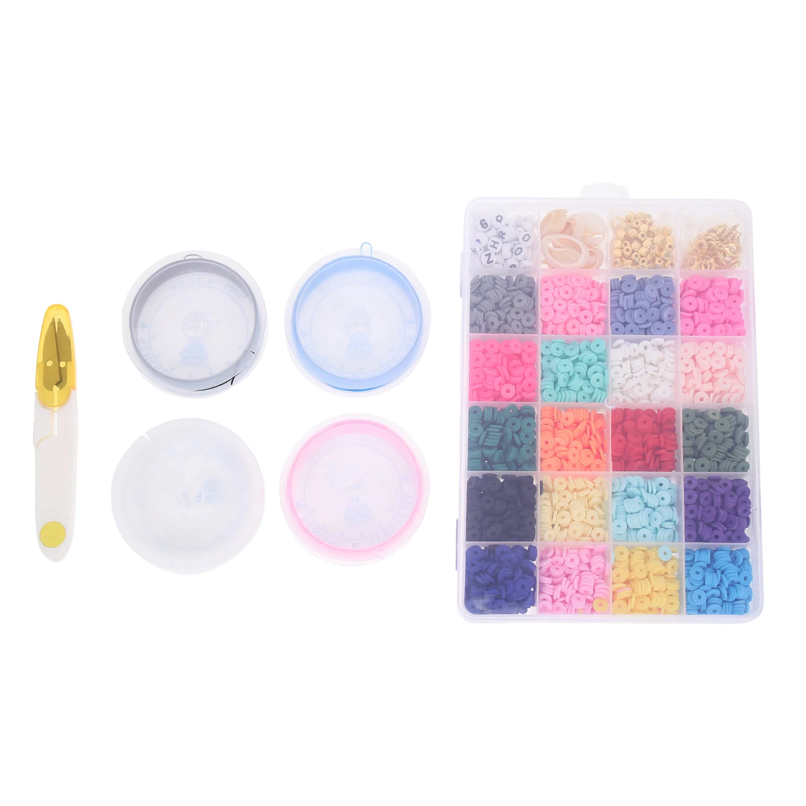 

1 Set of Jewelry Loose Beads DIY Beads Necklace Building Kit