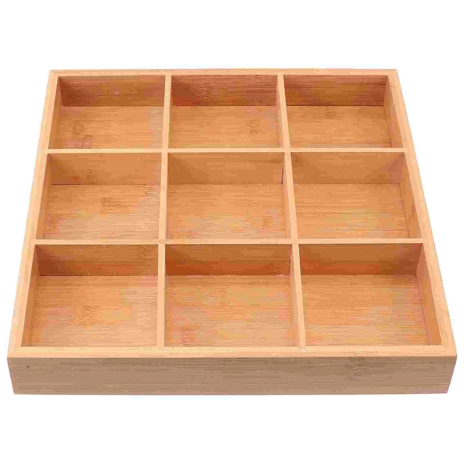 

Serving Tray Divided Platter Wood Sushiplate Fruitwooden Snacktrays Plates Compartment Dishes Organizer Appetizer Box Vegetable