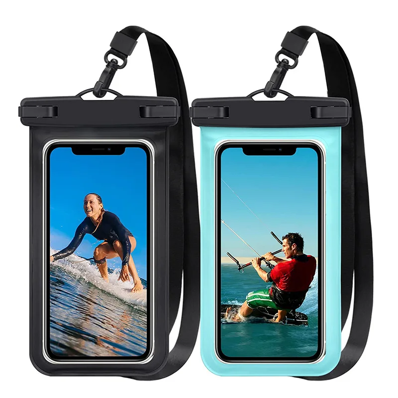 

PVC Waterproof Mobile Phone Pouch Underwater Diving Swimming Phone Case Dry Bag Transparent Water Proof Beach Phone Case Cover