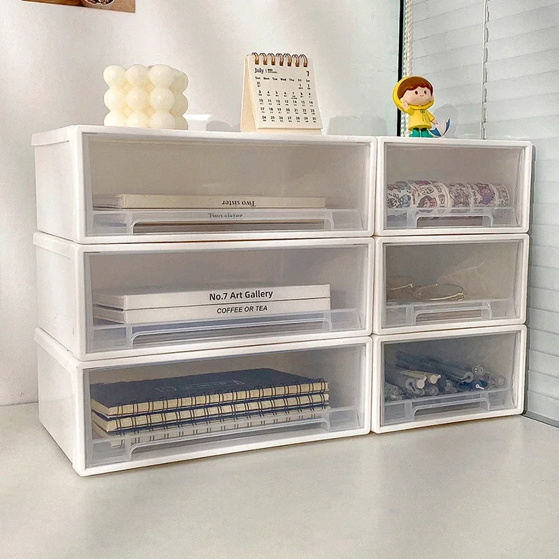 Женский прозрачный Настольный органайзер коробка для косметики и канцелярских