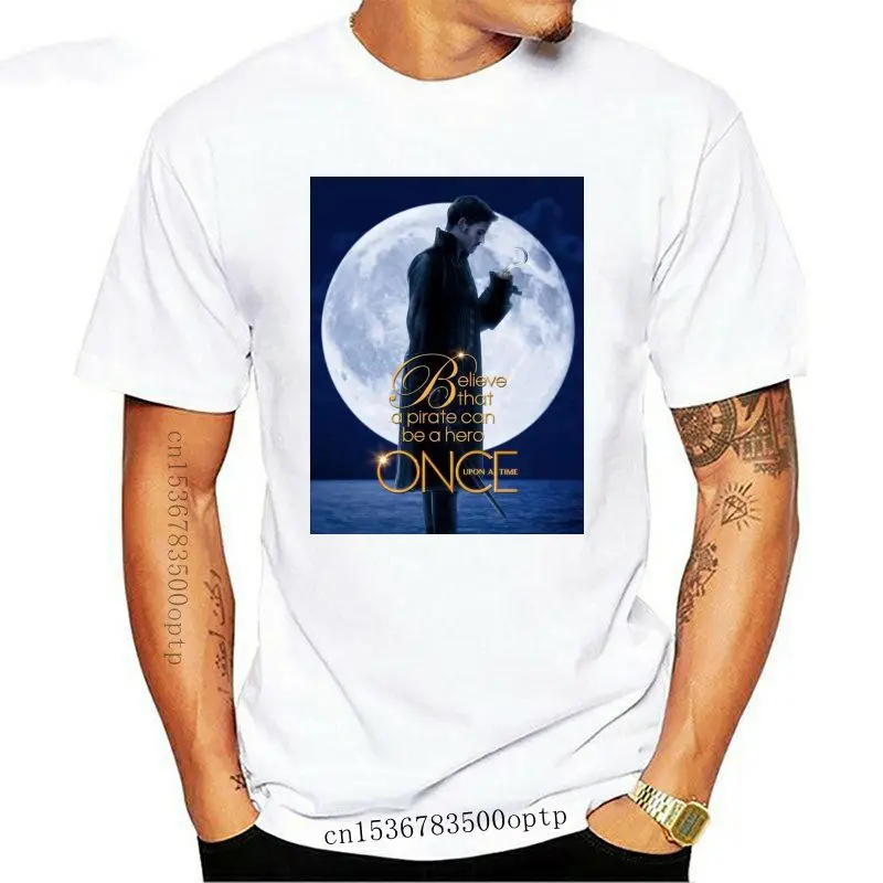 

Camiseta de capitán Hook Killian Jones Érase una vez para hombre, color negro, talla S, 4Xl, 2021