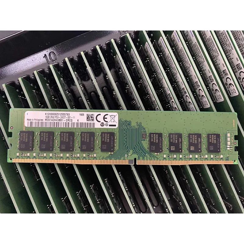 1 шт M391A2K43BB1-CRC DDR4 16G PC4-2400T 2400 DDR4 Pure ECC UDIMM для серверной оперативной памяти Samsung