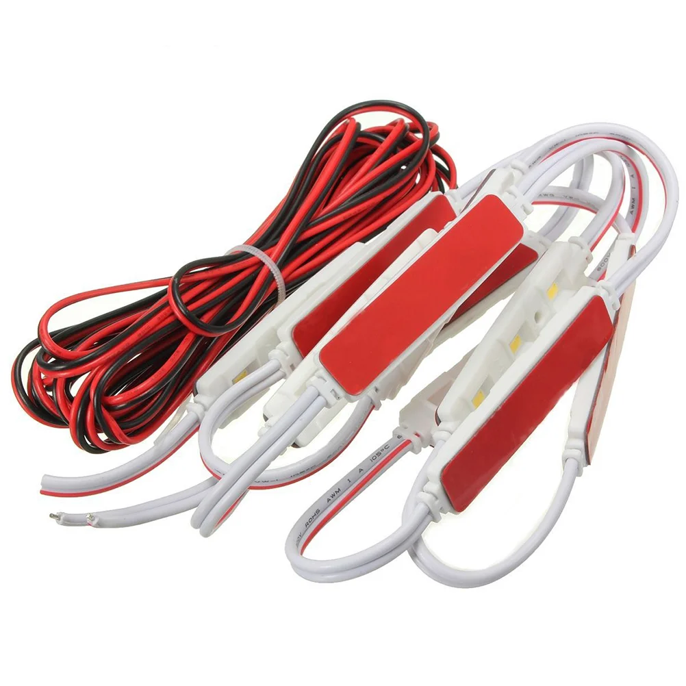 

1 комплект, 10 светодиодный ных модулей, 12 В, 14 Вт, комплект для освещения салона автомобиля, яркий белый