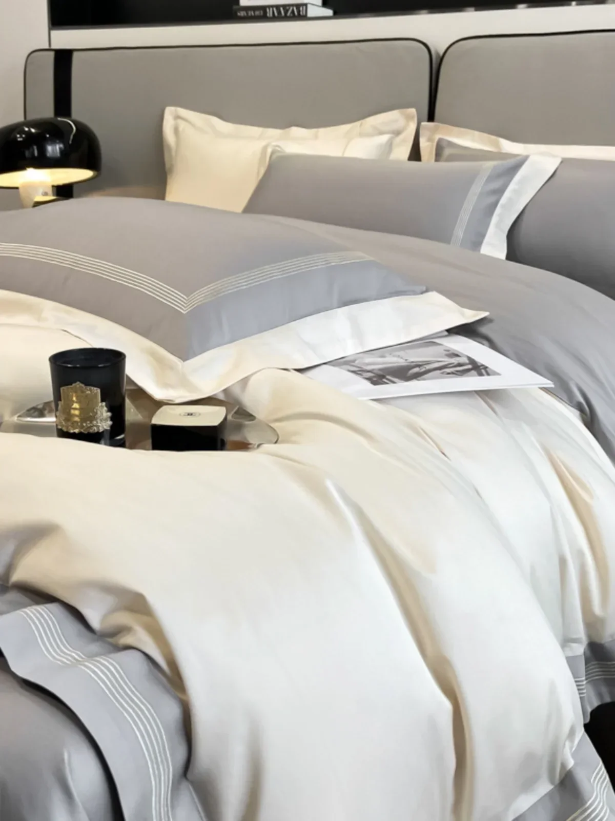 Набор из четырех предметов Gongsatin длинного степлера и хлопка легкий роскошный