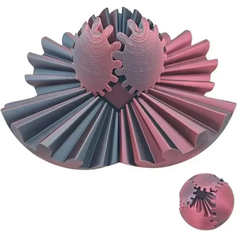 3D печатный мяч-шестерня вращающийся шар куб игрушка-мяч игрушка-шестерня игрушка