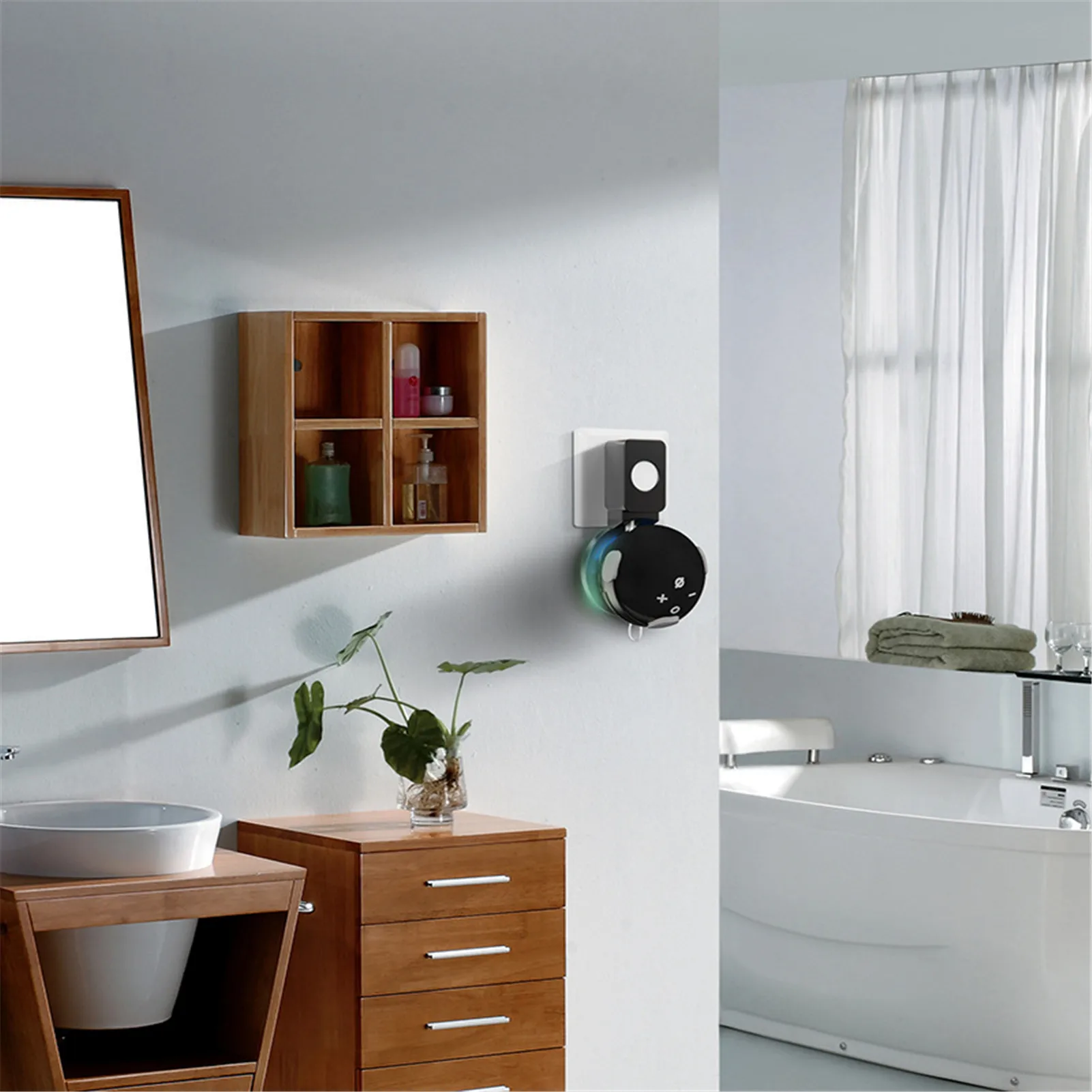 

New Smart Speakers Voice Wall Mount Holder Outlet Stand Hanger forAlexa EchoDot 4rd Generation Indoor Sound Box Case Accessories