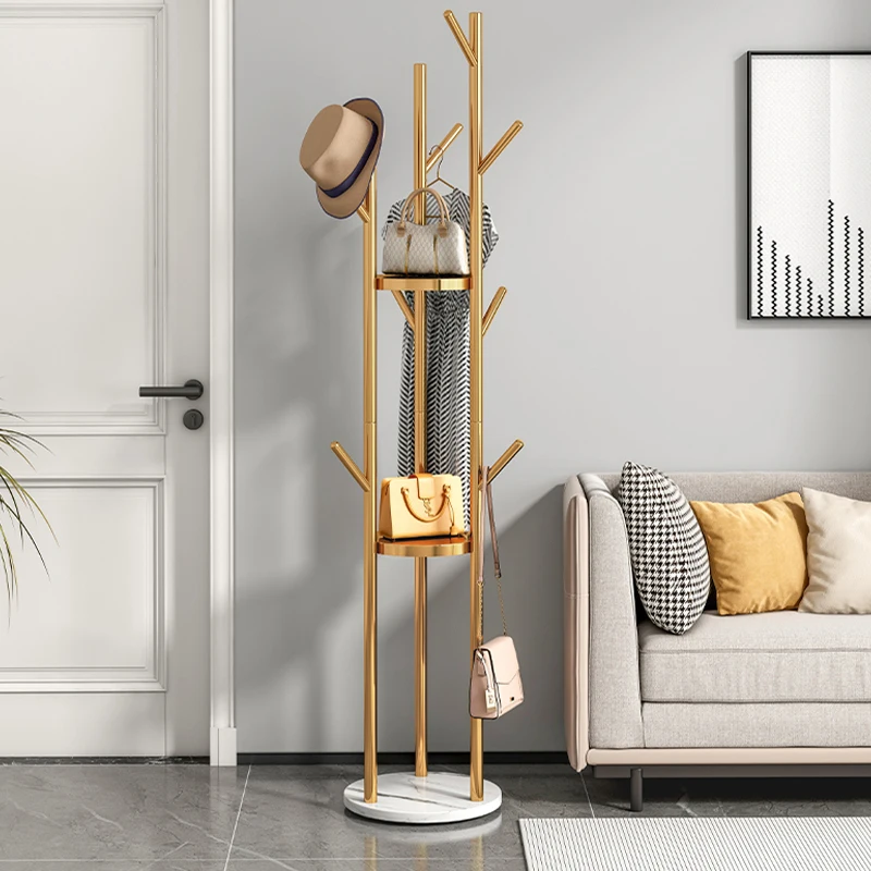 

Entrance Hall Coat Rack Metal Bags Nordic Modern Clothes Storage Hangers House Accessories Perchero Pared Living Room Furniture