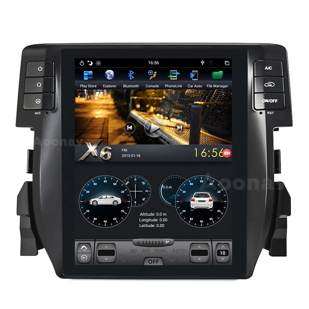 

Автомагнитола на ANDROID, мультимедийный плеер с GPS-навигацией для HONDA civic 2016-2021, автомобильный DVD-плеер, Авторадио, Автомагнитола для carplay, автомо...