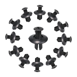 10204050pcs Universal Car Bumper Fender 8mm Hole Plastic Rivets Fastener Screw Car Fastener Clips for Nissan Toyota Focus Kia