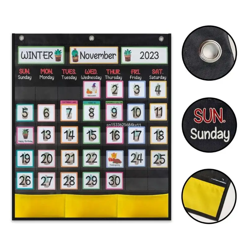 Карманный календарь на месяц с 89 карточками 20 07x23 62 дюйма. для детей. Обучающий