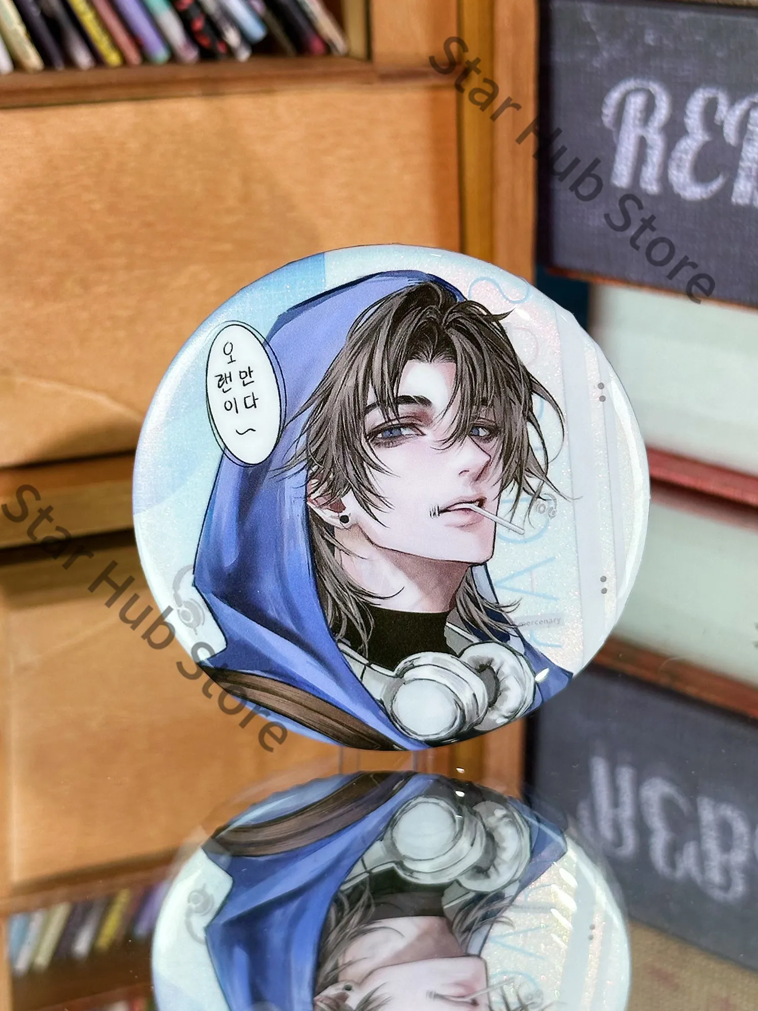 Фото Identity V: Нагрудный значок «Двойной миг» Найба Субедара, камера мгновенной печати, карта с жемчужным блеском — изысканный сувенир для коллег и косплееров №5