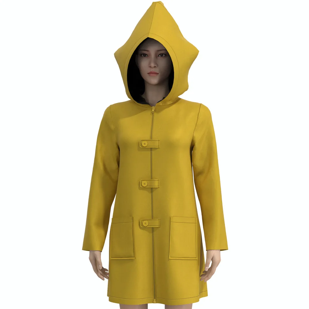 

female youth Cosplay Costume for Theme Party Little Nightmare Series Digital Printed One PC Set for Stage Performance