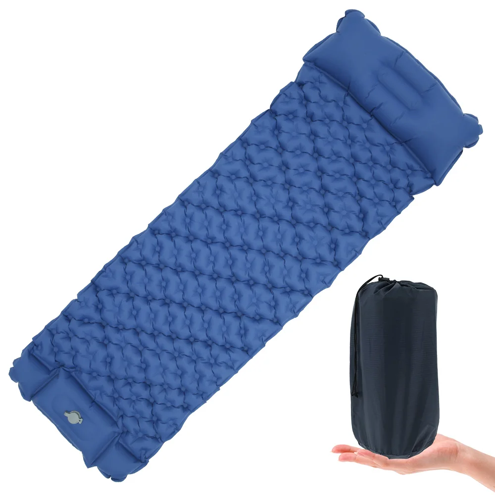 

Inflatable Mattress Single Camping Mat Ultra-light Cushion Outdoor Hiking Tent Built-in Sleeping Pad Press Inflatable Mattress