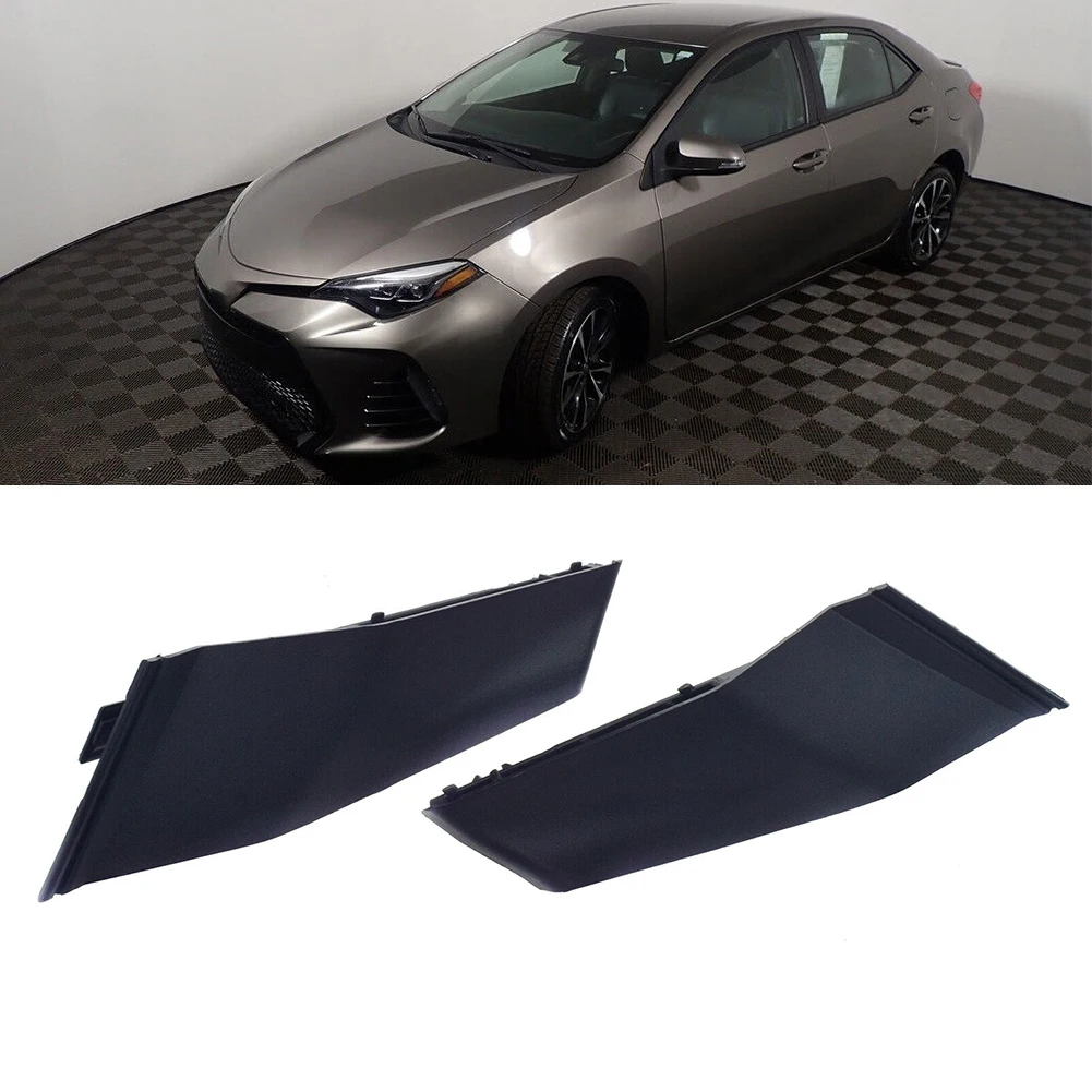 

2pcs Car Black Plastic Car Left+Right Cowl Side Cover Extension For Toyota Corolla 2014-2019 55084-02250 55083-02010 Cowl Cover