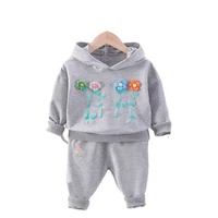new spring autumn fashion baby clothes suit children girls hooded t shirt pants 2pcssets toddler casual costume kids tracksuits