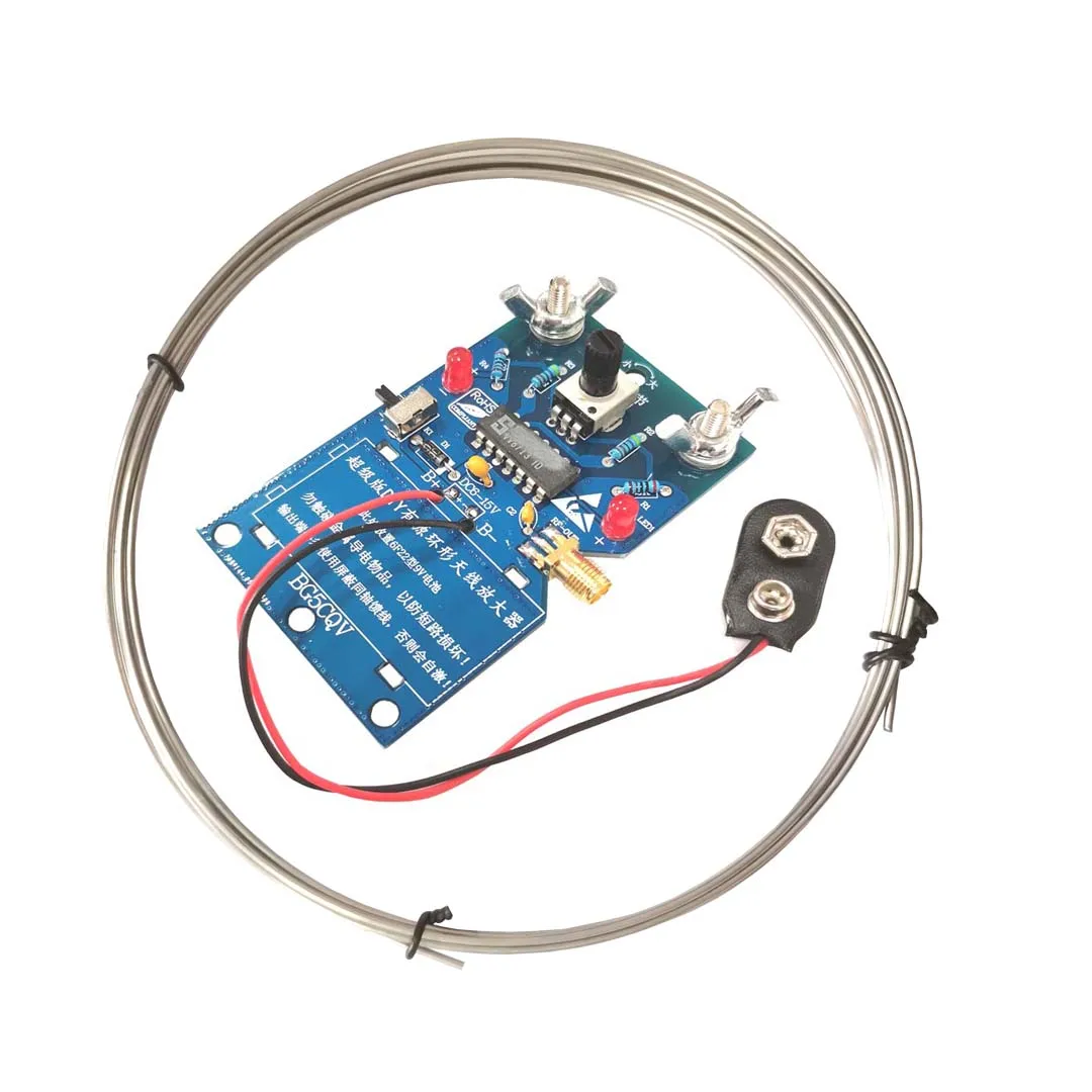 Lusya Super version Improved Active short-wave Small loop antenna DIY Kit Finished Board PCB For SDR SW Radio Receiver | Электроника