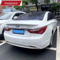 for hyundai sonata 8 2011 2012 2013 2014 high quality abs plastic material car tail wing trim unpainted color rear trunk spoiler