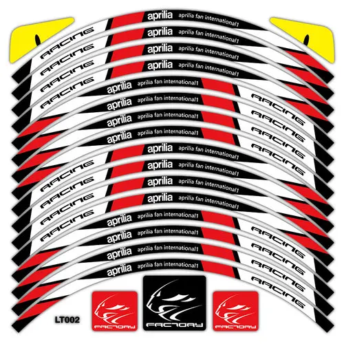 

Светоотражающие наклейки на колеса мотоцикла для Aprilia RSV RS Tuono SR50 RS4 RS125/150 RSV4 GPR150 DORSODURO 750, заводские гонки