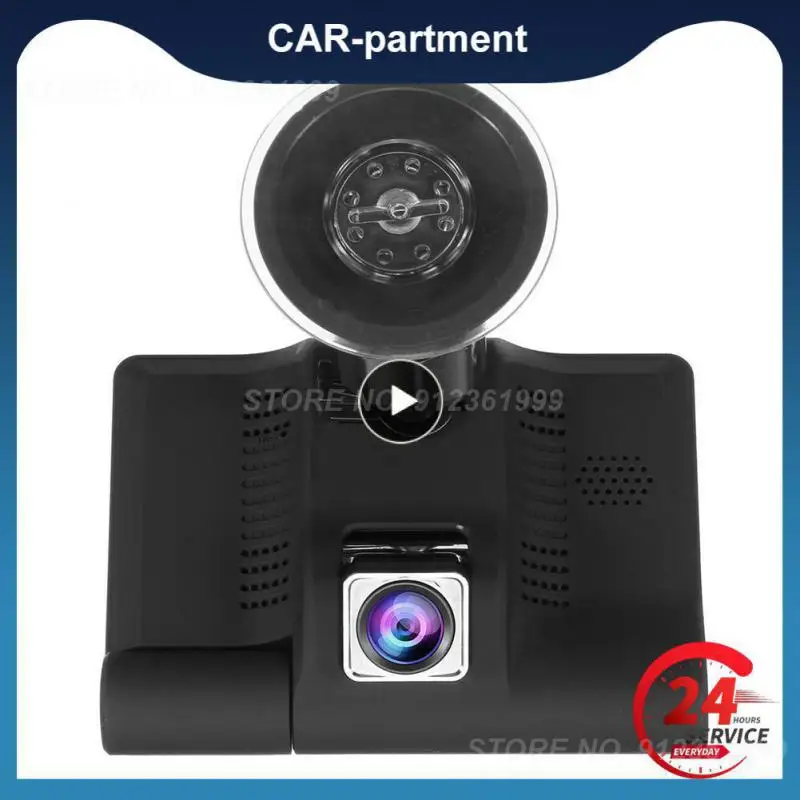

Dash Cam Front And Rear Camera Avi Multifunctional Vehicle Black Box Support Multiple Languages Gravity Sensor Wide-angle Lens