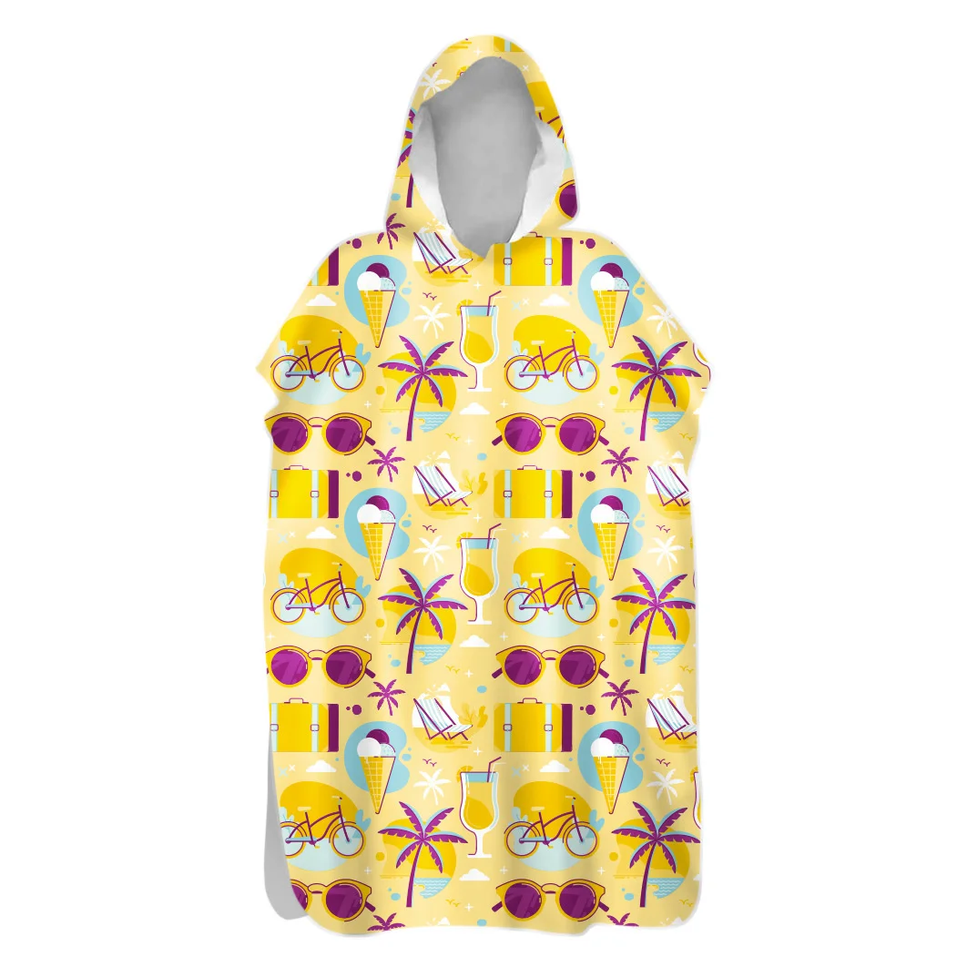 Летнее стильное быстросохнущее пляжное банное полотенце из микрофибры для