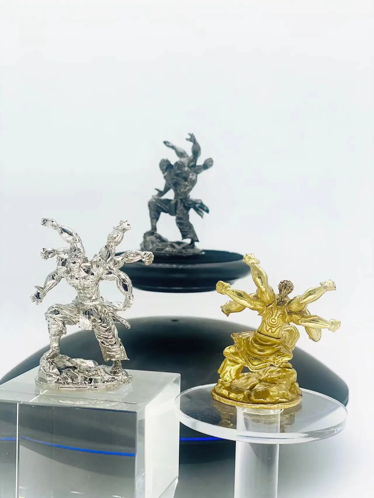 

Pure copper small ornaments One of the six paths of the Shura Asura Six arm Asura handmade decoration living room decoration