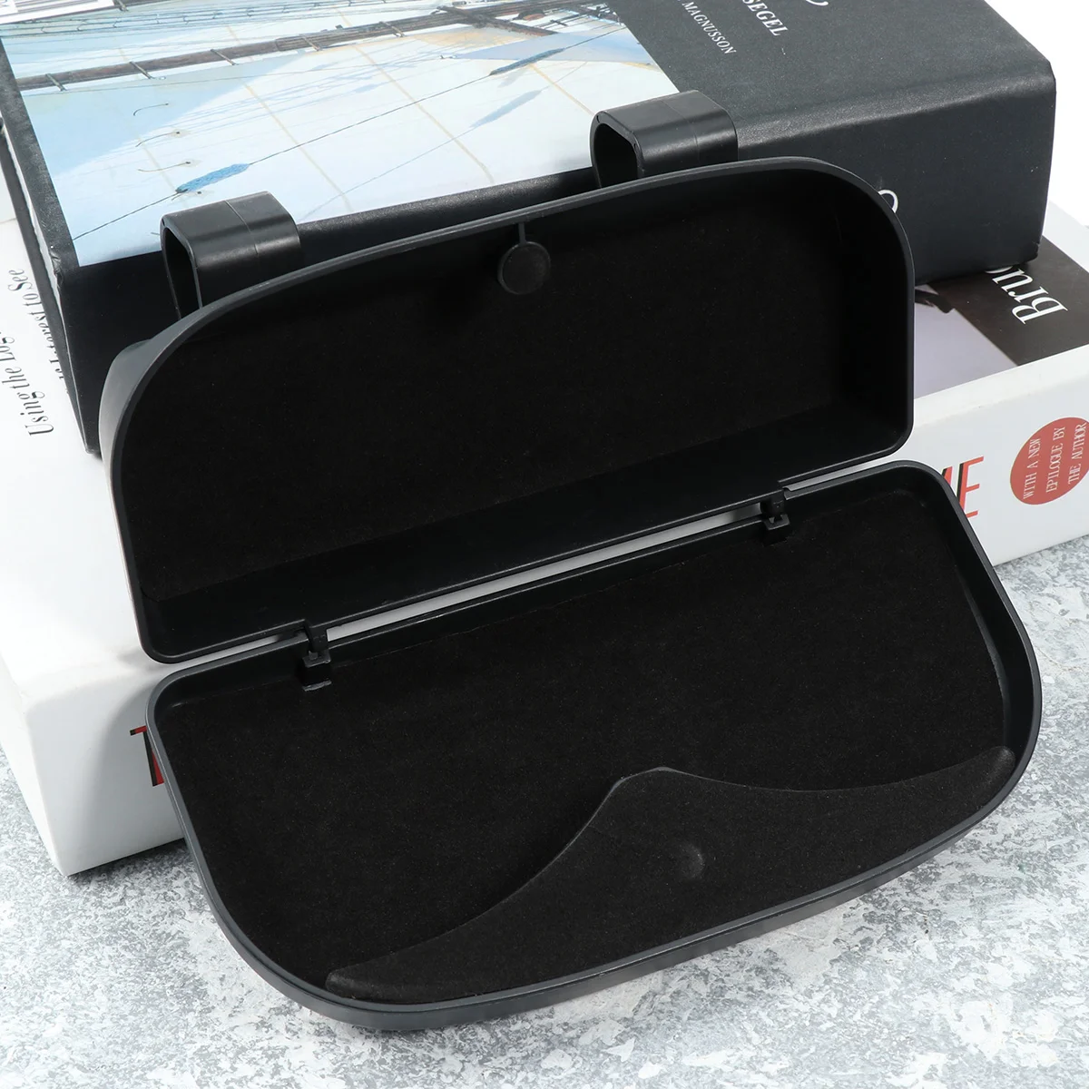 

Car Glasses Case Visor Storage Sunglasses Holder Clothes Hanger Auto Accessories