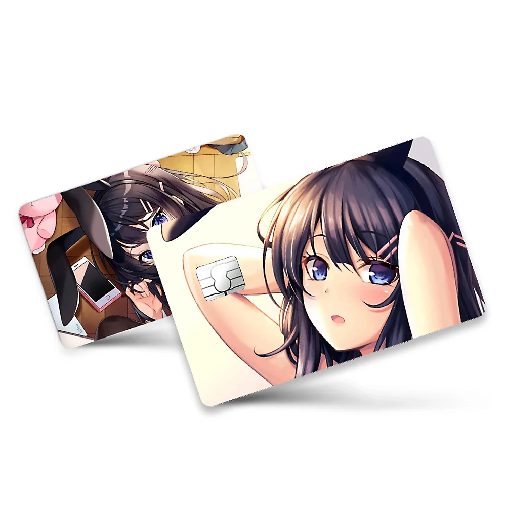 

Изысканный стикер для кредитных карт, Женский художественный узор, наклейка для банковских карт, водонепроницаемый антифрикционный защитный чехол для мультяшных карт