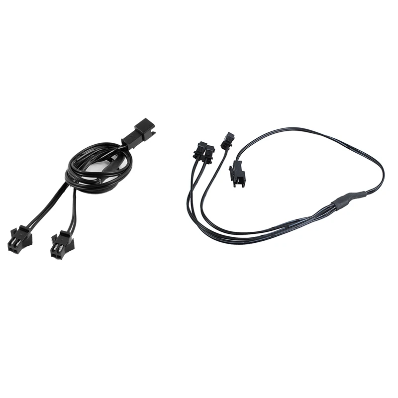 

2 Pcs 2 Pin Connector EL Wire Splitter Cable Line Black, 1 Pcs Female to Male Inverter 2 Way & 1 Pcs Standard Neon Strip Light 3