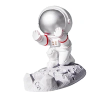 astronaut phone holder creative cell phone stand astronaut statue mobile phone stand for desk cute funny resin astronaut statue