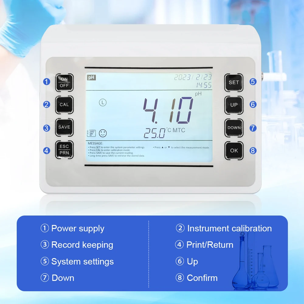 Приборы для pH-метра ZOIBKD P901 лабораторный комплект настольного со светодиодным