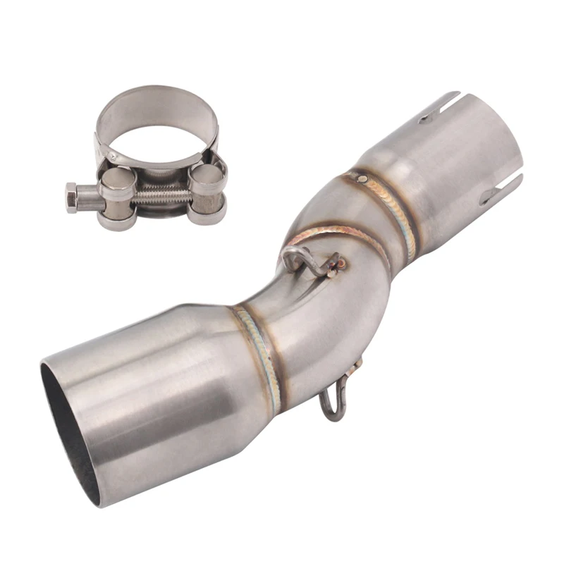 

For SYM SB300 51mm Motorcycle Exhaust Pipe Muffler Escape System Stainless Steel Mid Middle Connector Link Tube