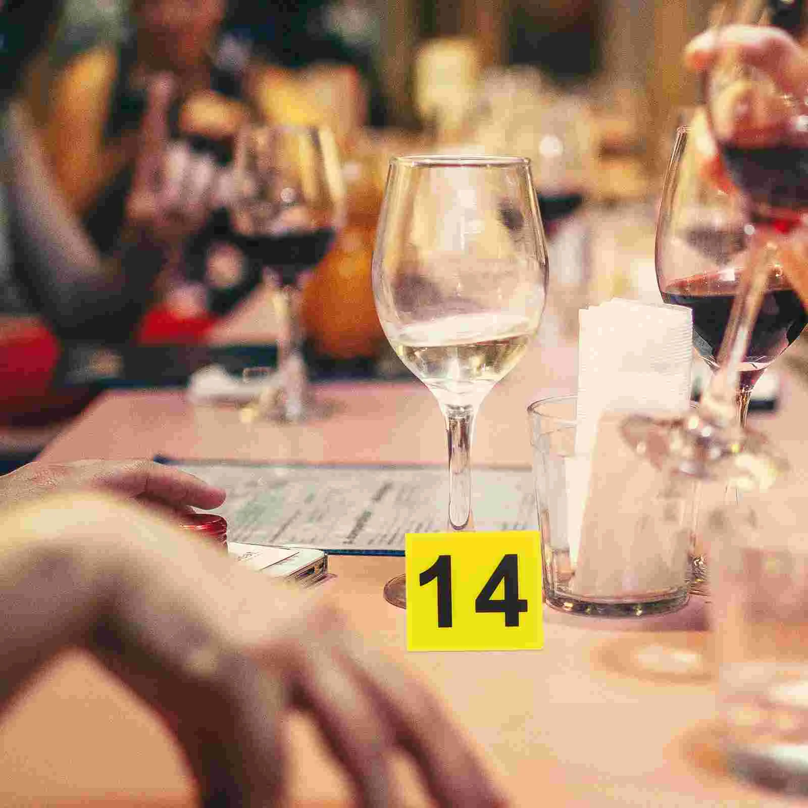 20 шт. карманные таблички с номером ресторана маркеры акриловые двухсторонние