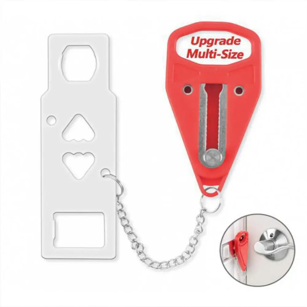 

Metal Lock Privacy Home Room Hotel Security Double Hole Portable Wholesale Newest Door Locker Travel Dormitory Hot Door Lock