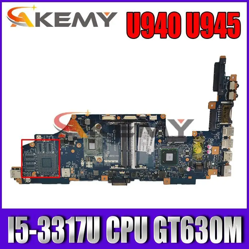 

Для ноутбука TOSHIBA Satellite U940 U945 материнская плата VCUAA LA-9161P K000141030 K000136090 материнская плата I5-3317U ЦП GT630M