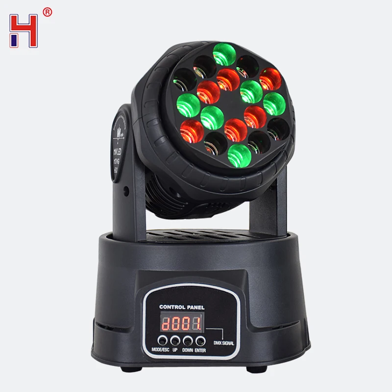 Professional Stage Moving Head Beam Light 7x12W RGB Sound Strobe Effect DMX512 For Disco DJ Music Party Lights