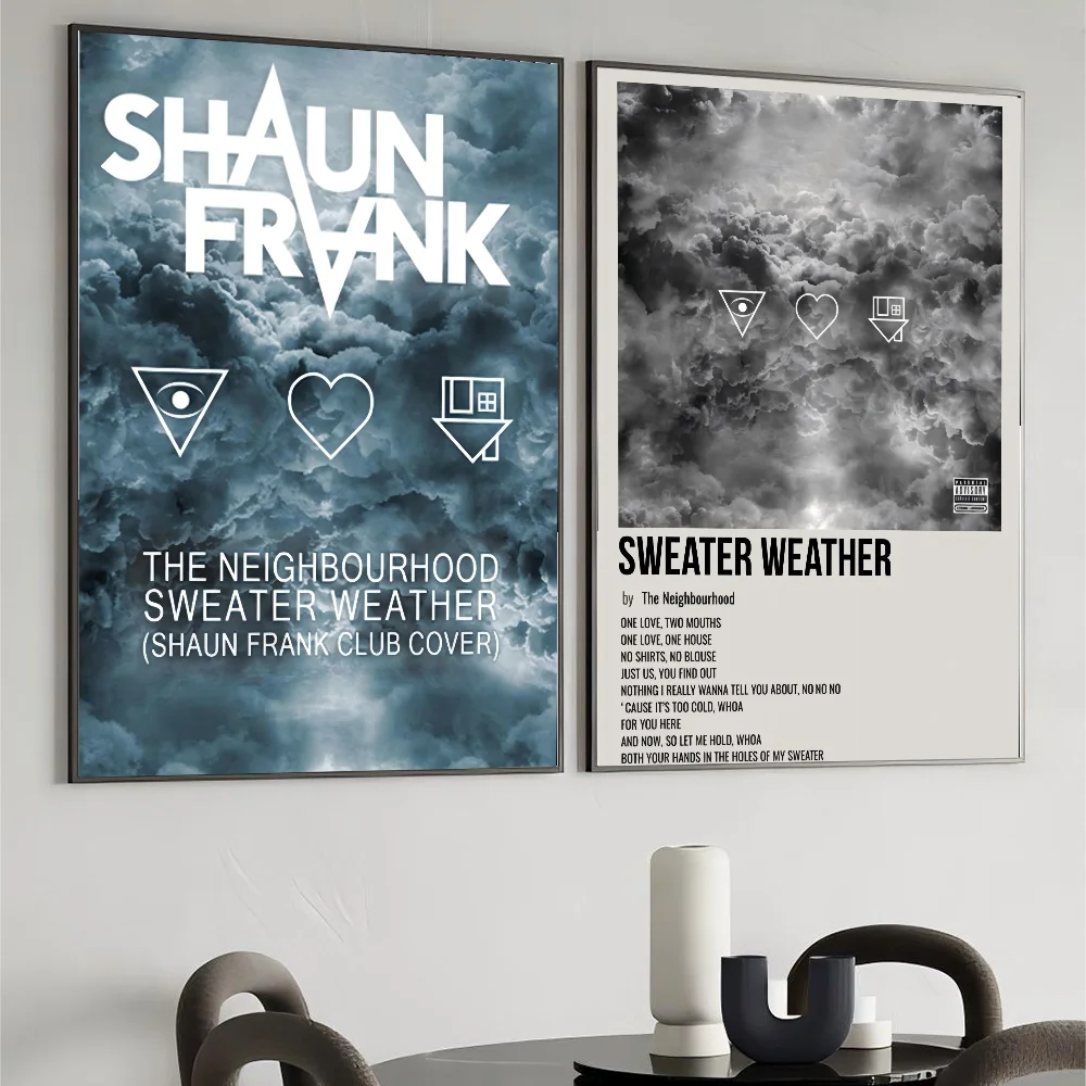Постер на стену с изображением музыкальных альбомов свитеров домашний декор