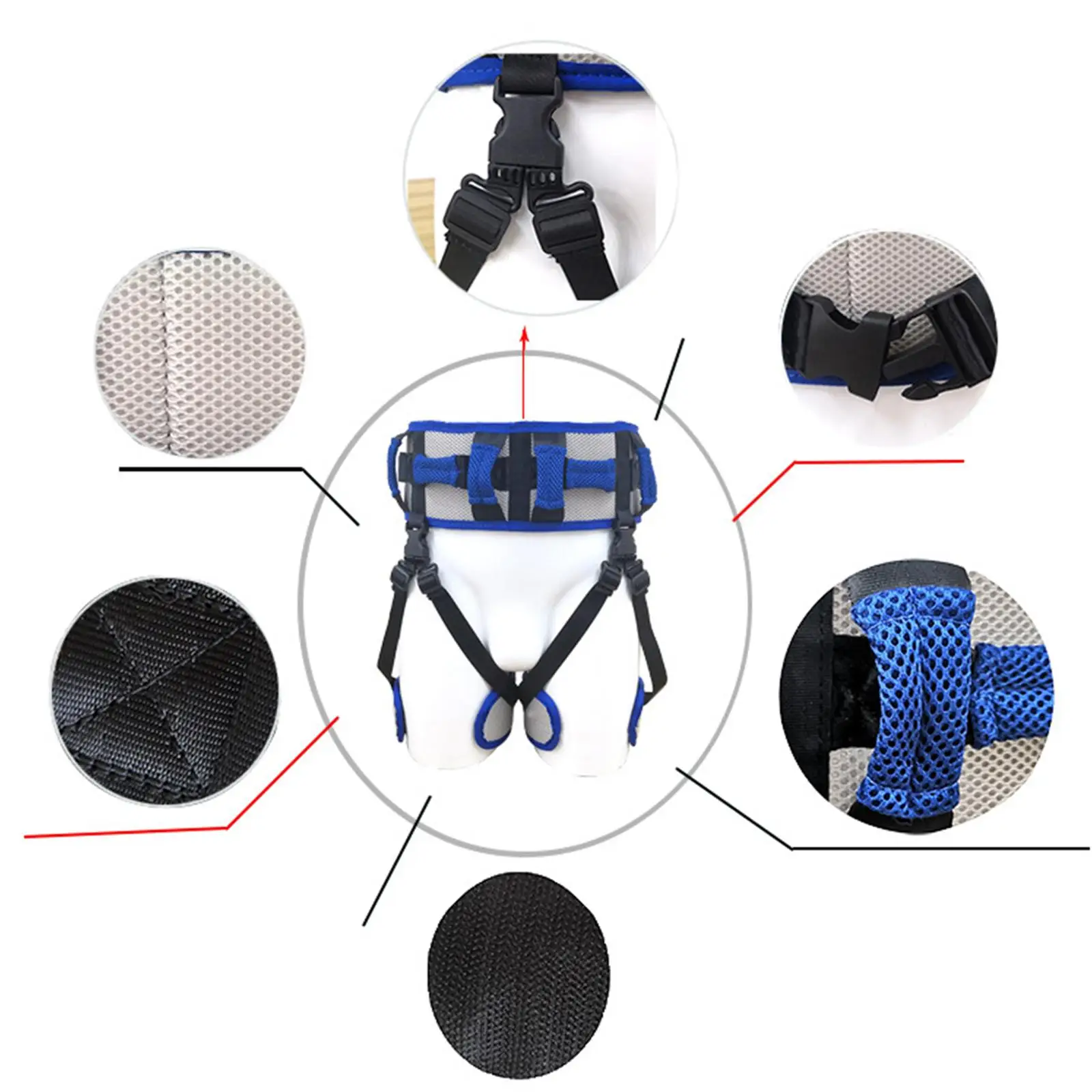 

Nursing Transfer Gait Belt Standing and Lifting Aid for Elderly Walking