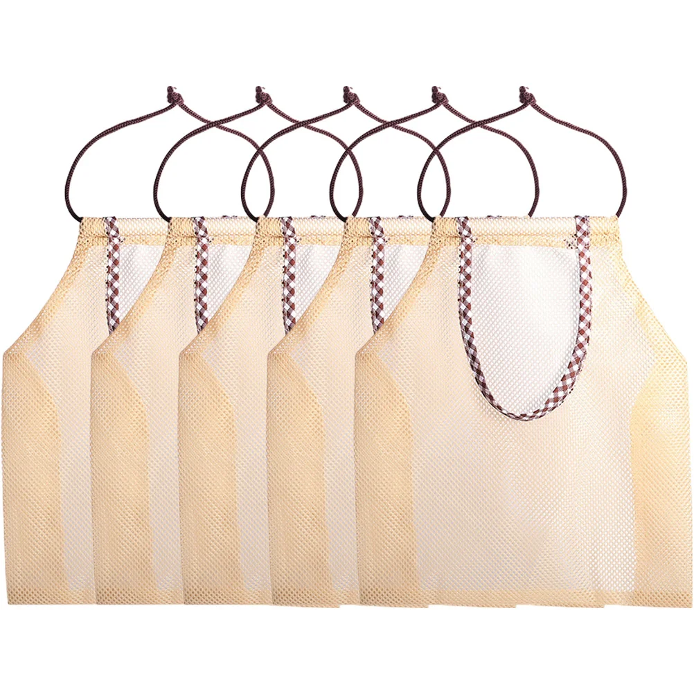 

Mesh Bags Bag Storage Net Shopping Fruit Produce Tote Hanging Vegetable Grocery Onion Market Reusablekitchen Pouch Pouches