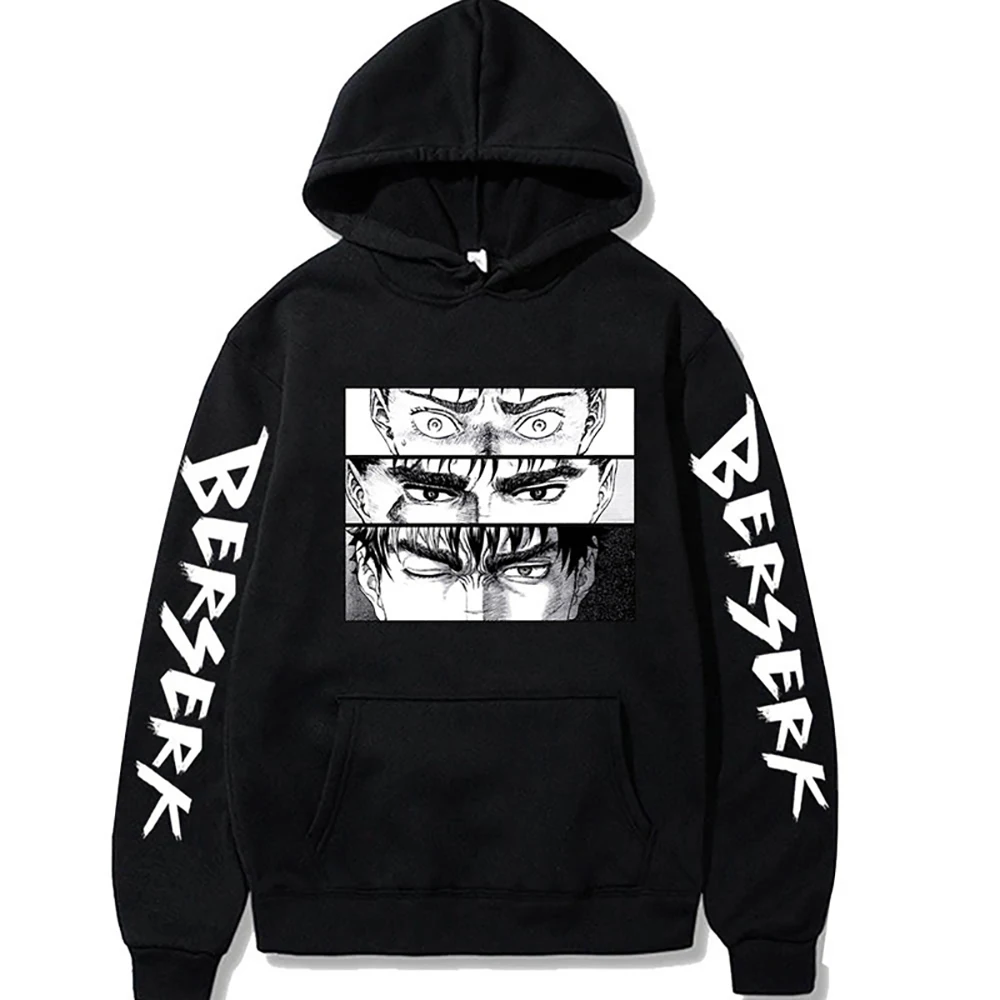 

Anime Berserk Guts Hoodie Anime Graphic Print Pullovers Winter Long Sleeve Hoodies Sweatshirts Harajuku Hoody Men Clothing