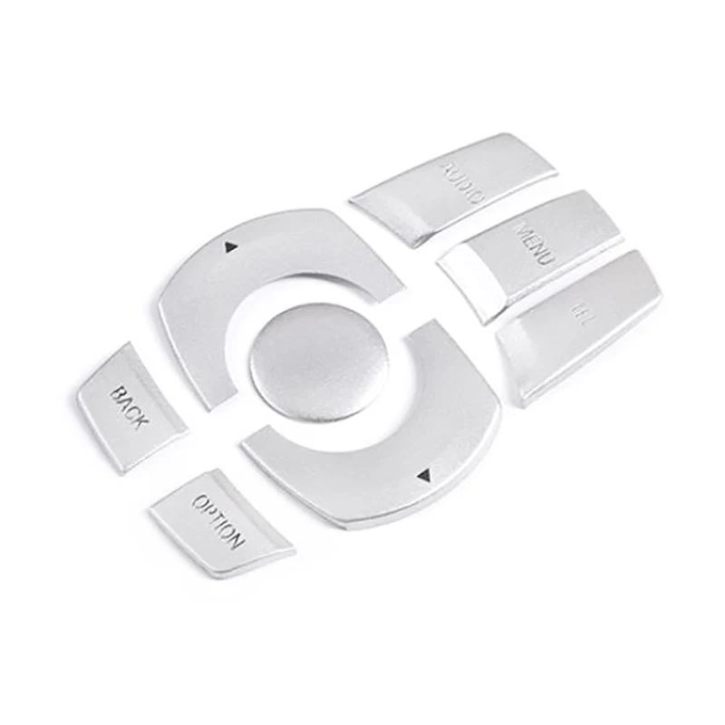 Автомобильная наклейка из алюминиевого сплава с кнопками мультимедиа Накладка