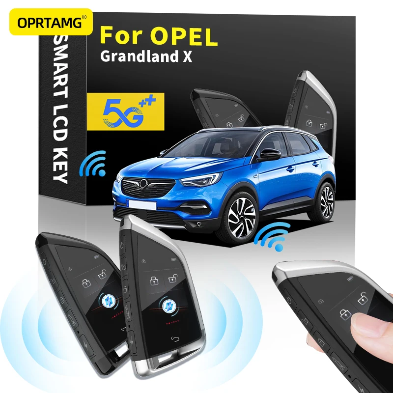 

Car Smart Remote Control Key LCD Display for Keyless Smart Key For OPEL Grandland X 2000 2001 2002 2003-2018 2019 2020 2021 2022