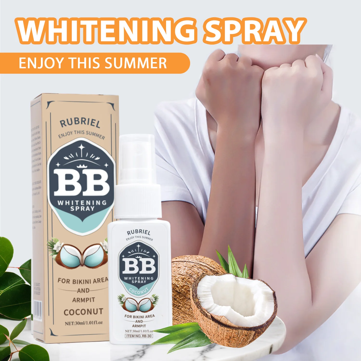 Отбеливающий спрей для тела BB