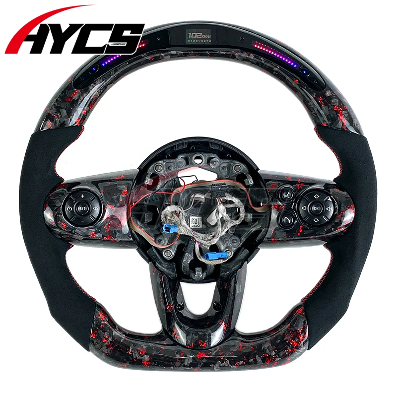 Фото Руль из карбона для BMW MINI COOPER JCW F54 F55 F56 F57 F58 R56 57 58 60 без подушек безопасности №4